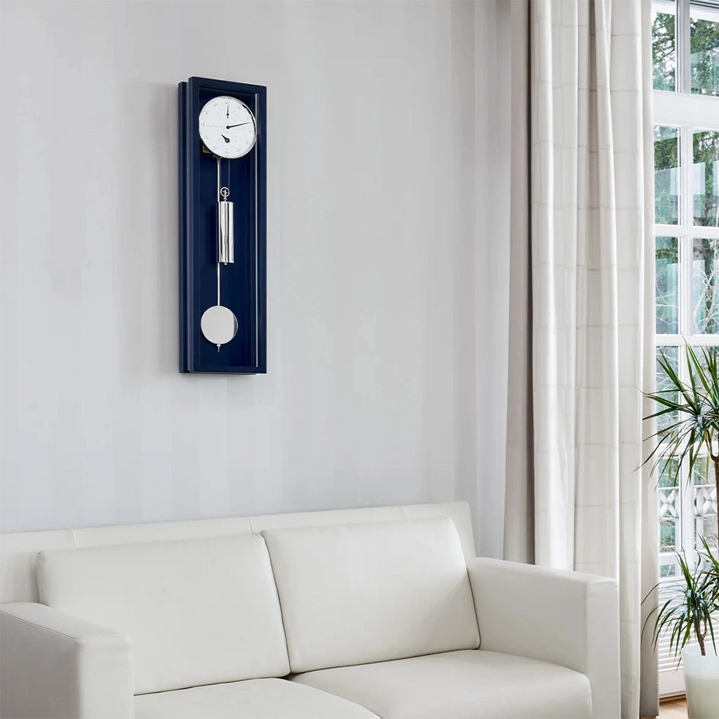 Hermle Emmett Wall Clock in Blue - Premier Clocks
