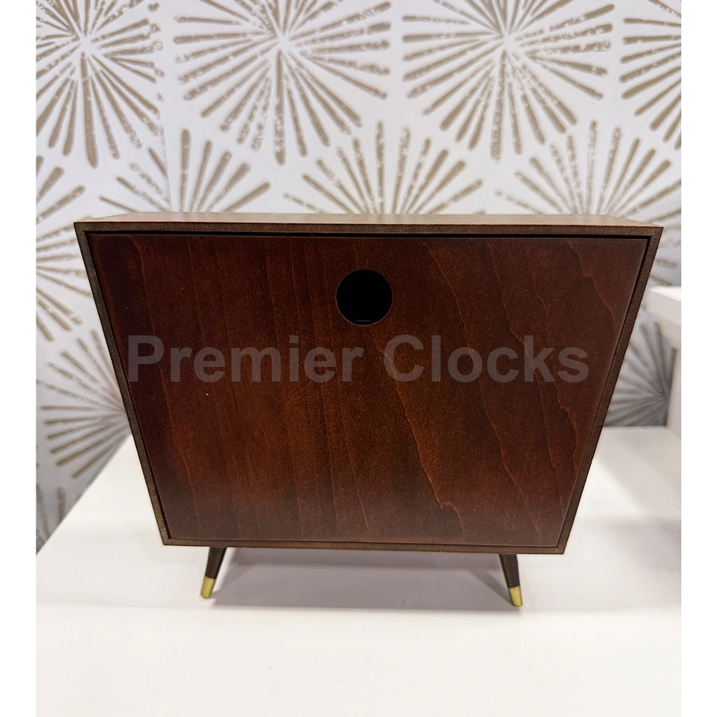 Hermle Finn Table Clock real photo of the back - Premier Clocks