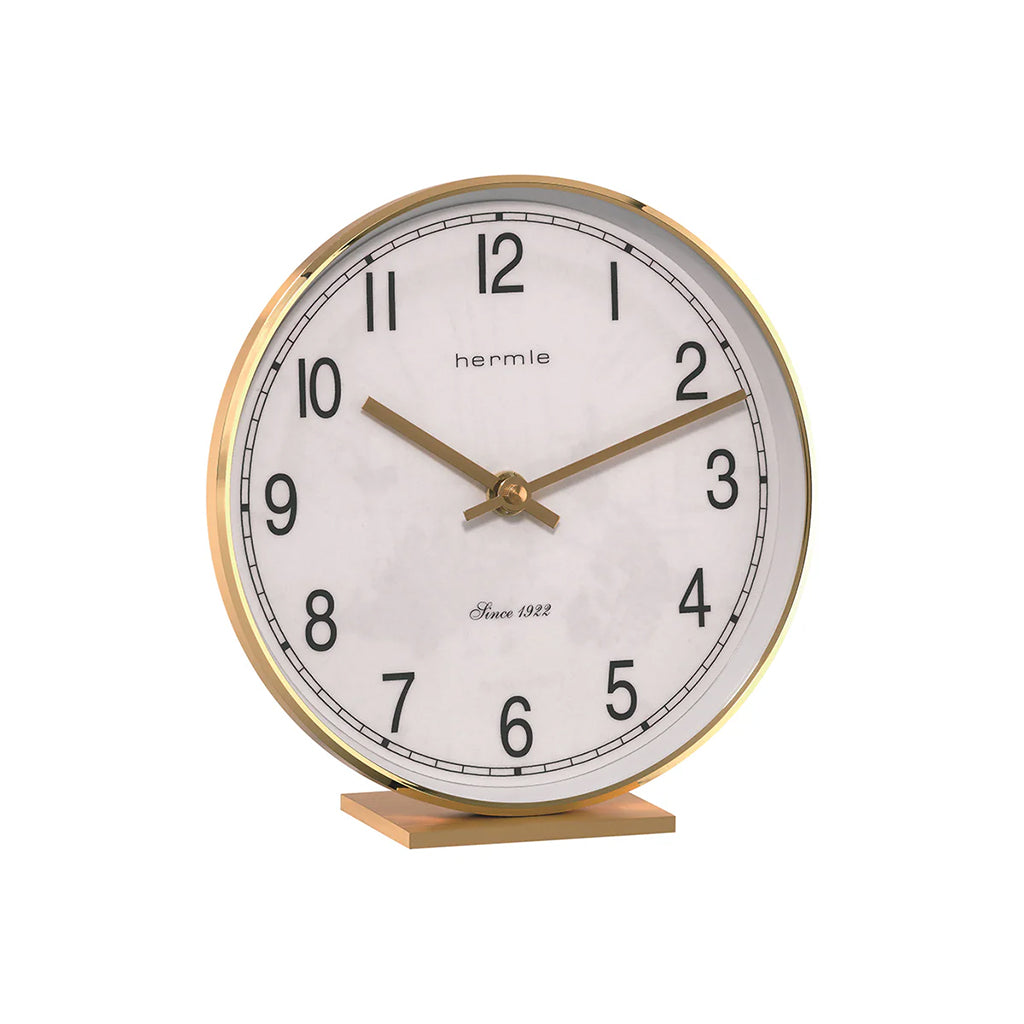 Hermle Fremont Mantel Clock in Brass - Premier Clocks