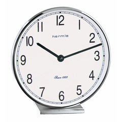 Hermle Fremont Mantel Clock in Nickel | Premier Clocks