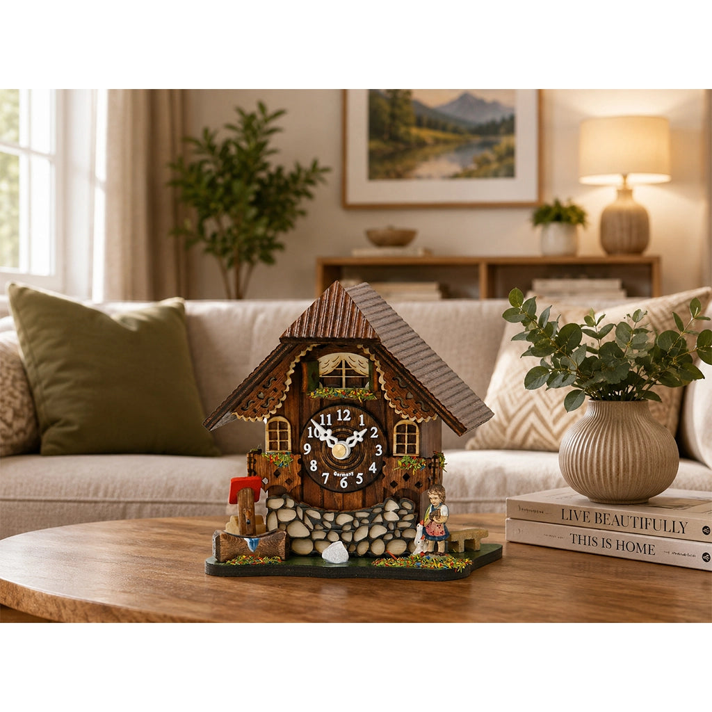 Hermle Frieda Table Clock in interior decor - Premier Clocks