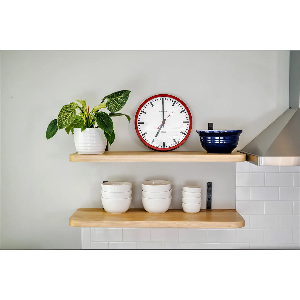 Hermle Grand Central Wall Clock in Red - Premier Clocks