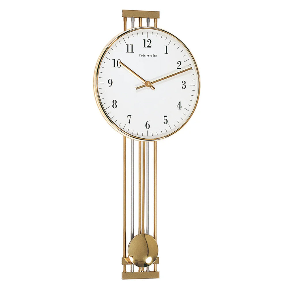 Hermle Highbury Wall Clock in Brass - Premier Clocks