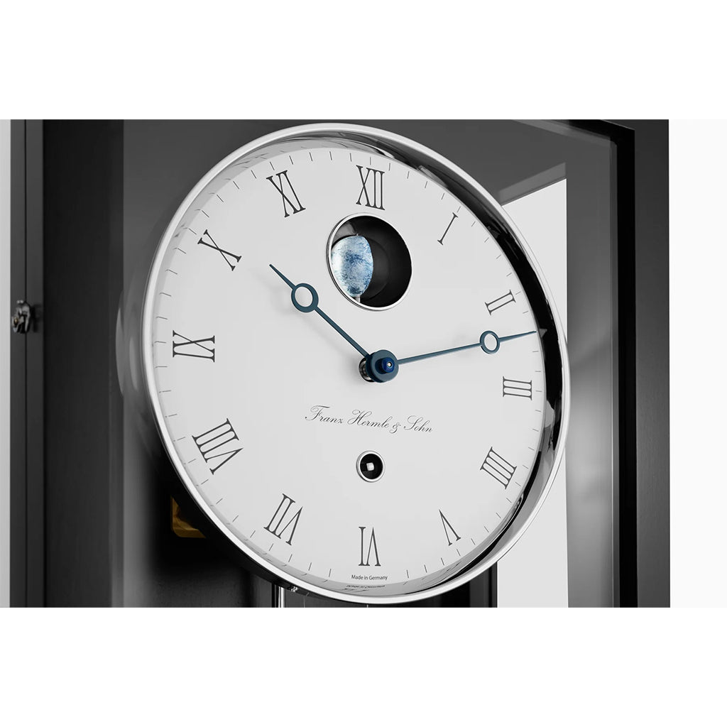 Hermle Hudson Wall Clock in Black/White - Premier Clocks