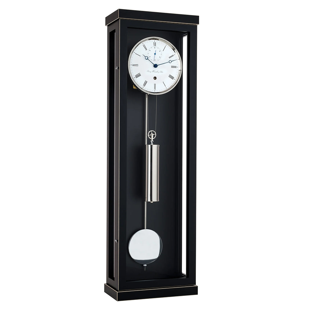 Hermle Jerald Wall Clock in Black - Premier Clocks