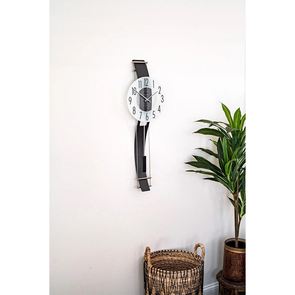 Hermle Kennington Wall Clock in Anthracite in interior decor - Premier Clocks