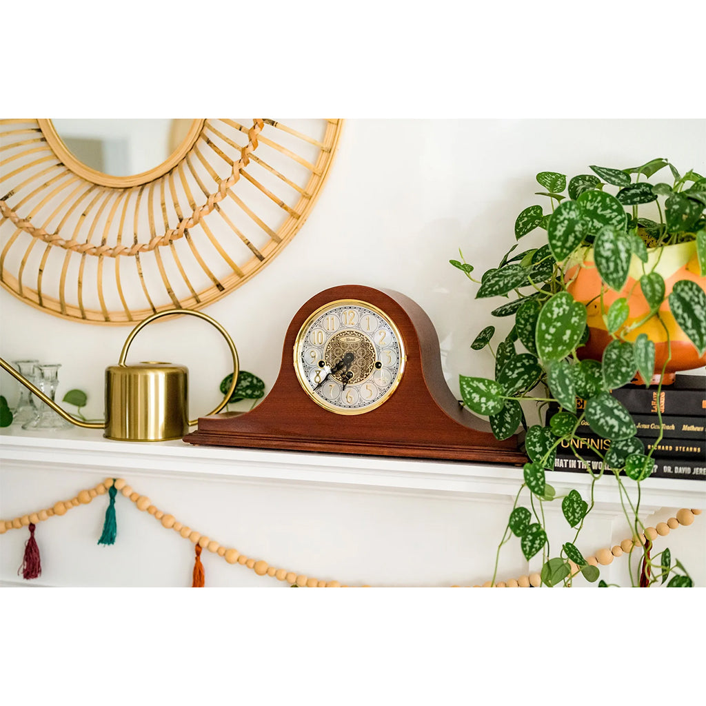 Hermle Laurel Mantel Clock in Cherry