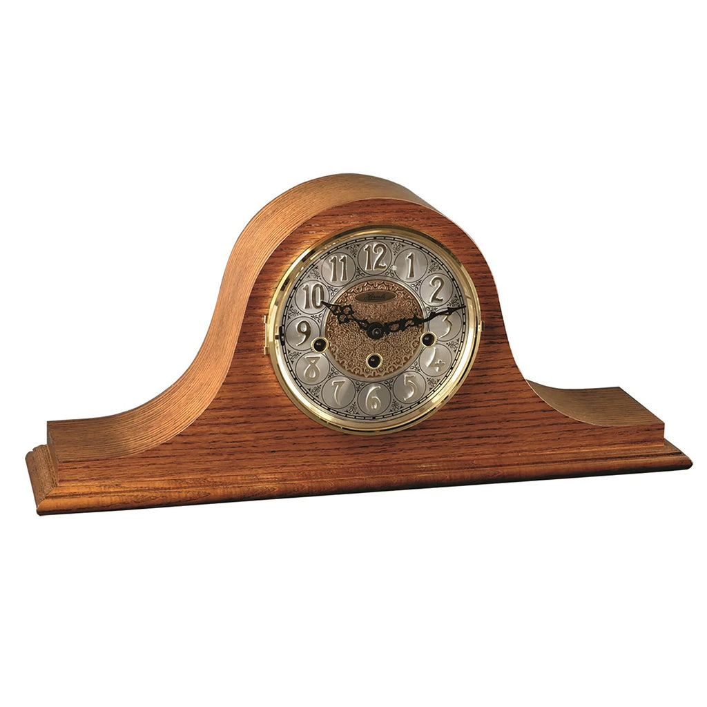 Hermle Laurel Mantel Clock in Light Oak - Premier Clocks