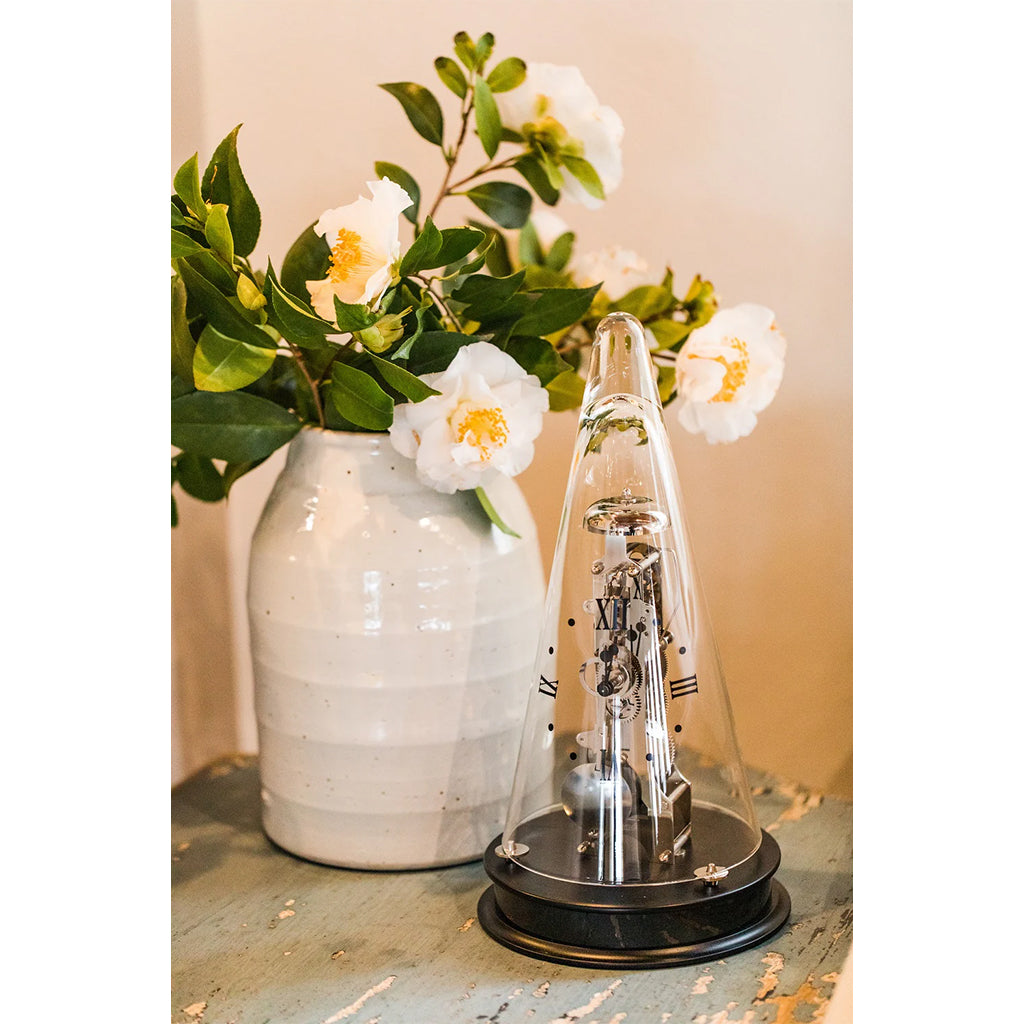 Hermle Leyton II Mantel Clock in Black