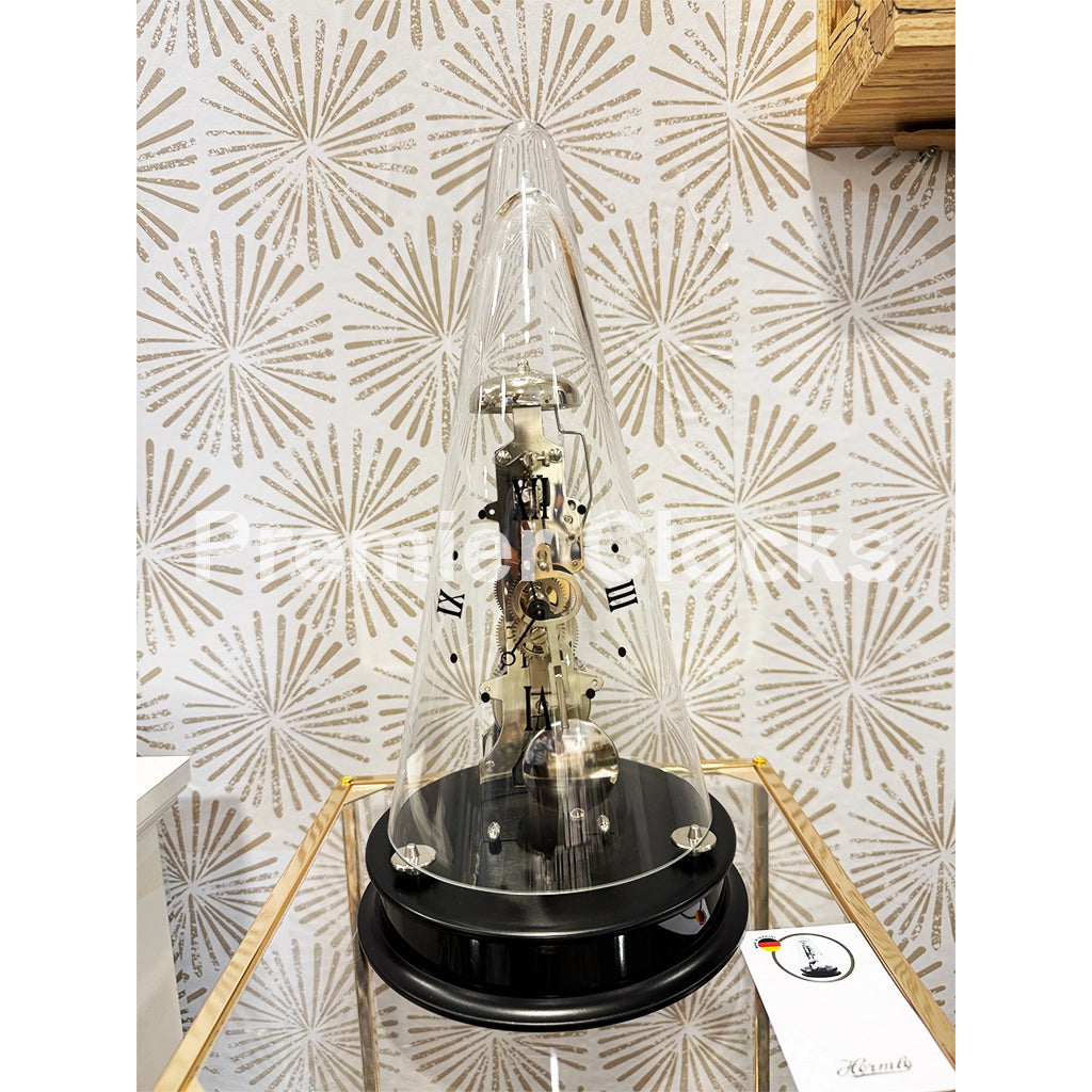 Hermle Leyton II Mantel Clock in Black