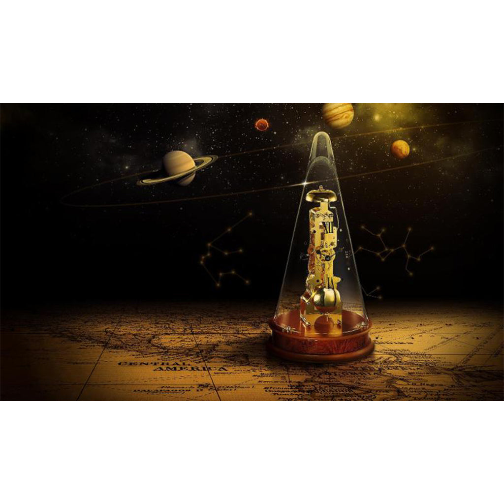 Hermle Leyton Mantel Clock in Mahogany creative - Premier Clocks