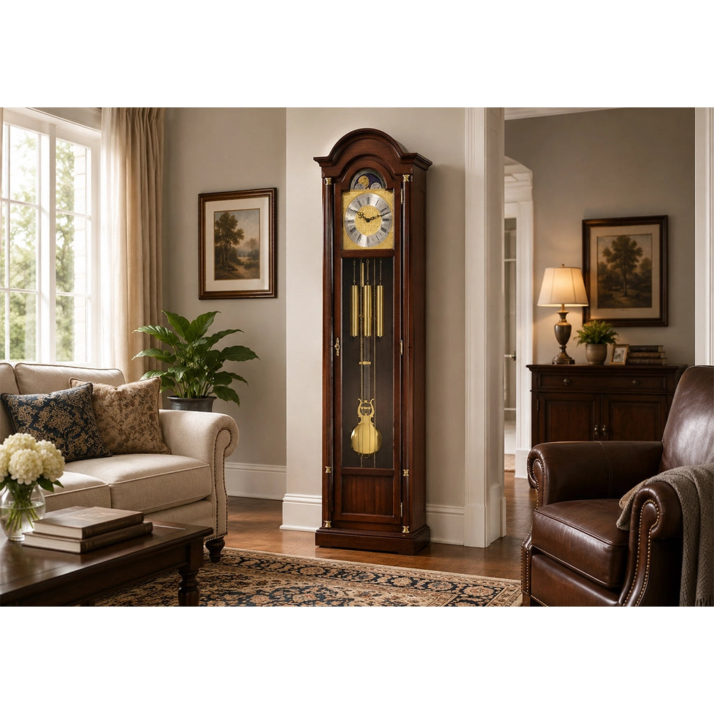 Hermle Longwood Grandfather Clock in interior design - Premier Clocks