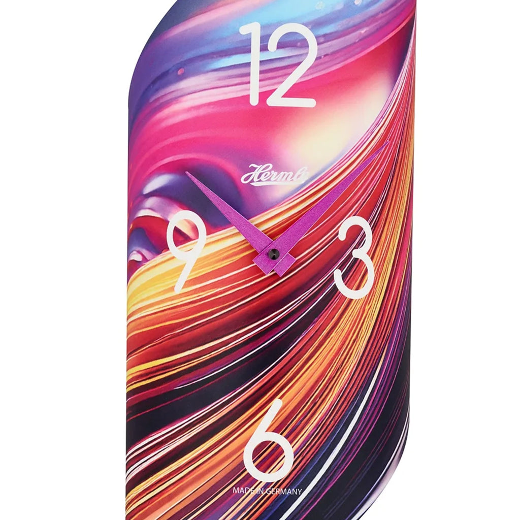 Hermle Lorna Wall Clock in Pink Swirl - Premier Clocks