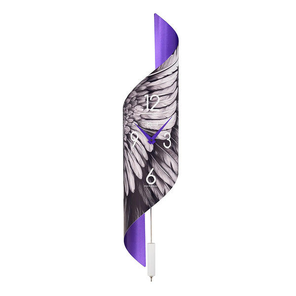 Hermle Lorna Wall Clock in Purple Wings | Premier Clocks