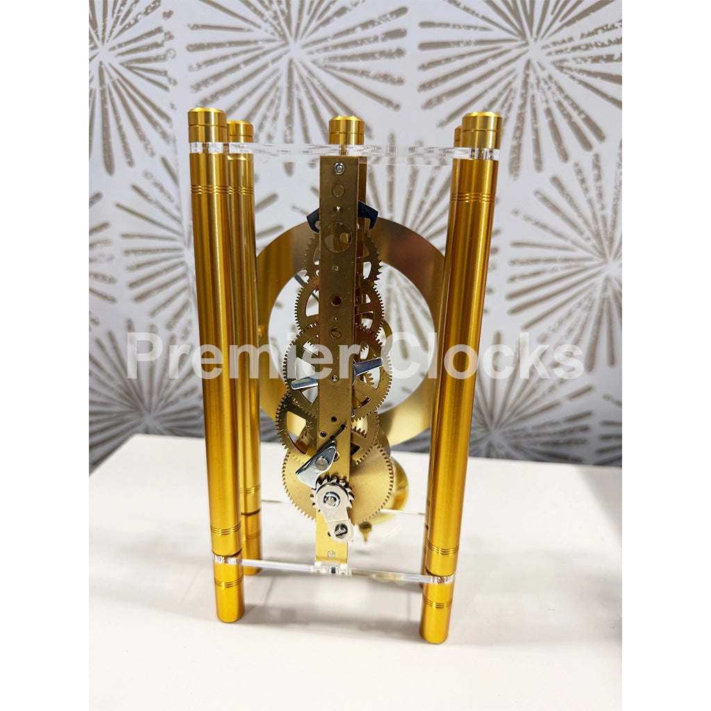 Hermle Mikal Mantel Clock real photo of the back - Premier Clocks