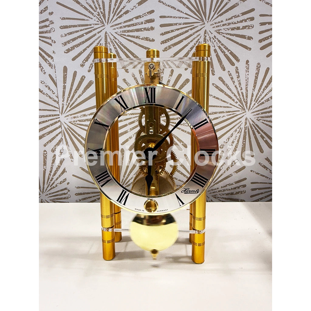 Hermle Mikal Mantel Clock real photo of the front - Premier Clocks