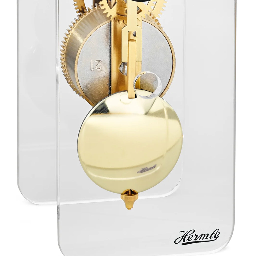 Hermle Miles Table Clock in Black/Brass - Premier Clocks
