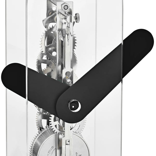 Hermle Miles Table Clock in Black/Silver | Premier Clocks