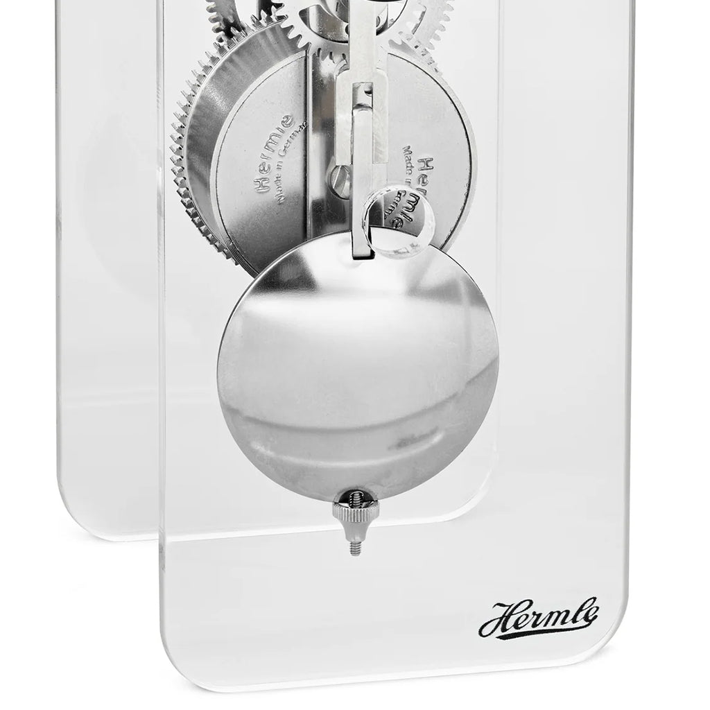 Hermle Miles Table Clock in Black/Silver - Premier Clocks