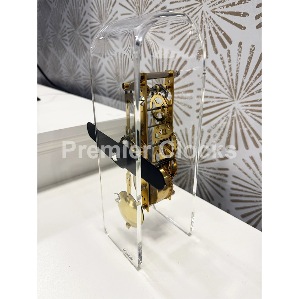 Hermle Miles Table Clock in Black/Brass - Premier Clocks