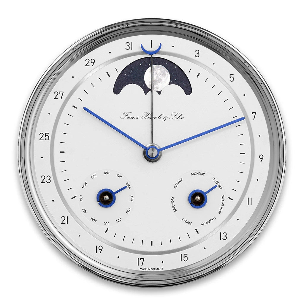 Hermle Mornington II Wall Clock in Black/White - Premier Clocks