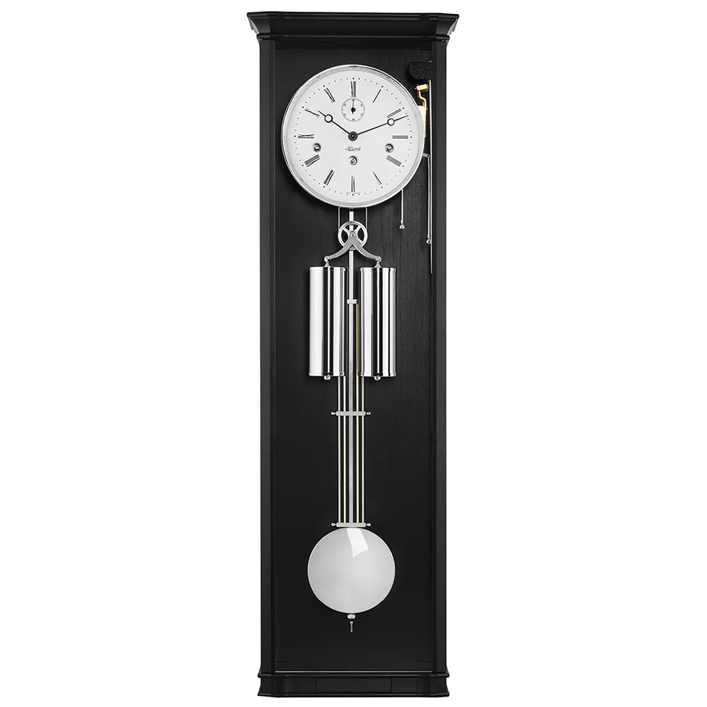 Hermle William Wall Clock in Black - Premier Clocks