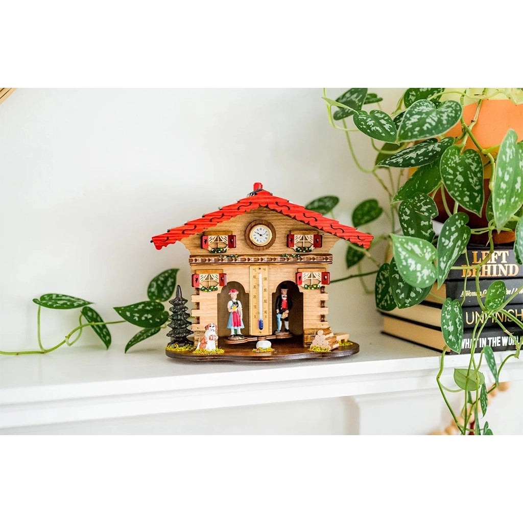 Hermle Nuremberg Table Clock &amp; Weather Station in interior decor - Premier Clocks