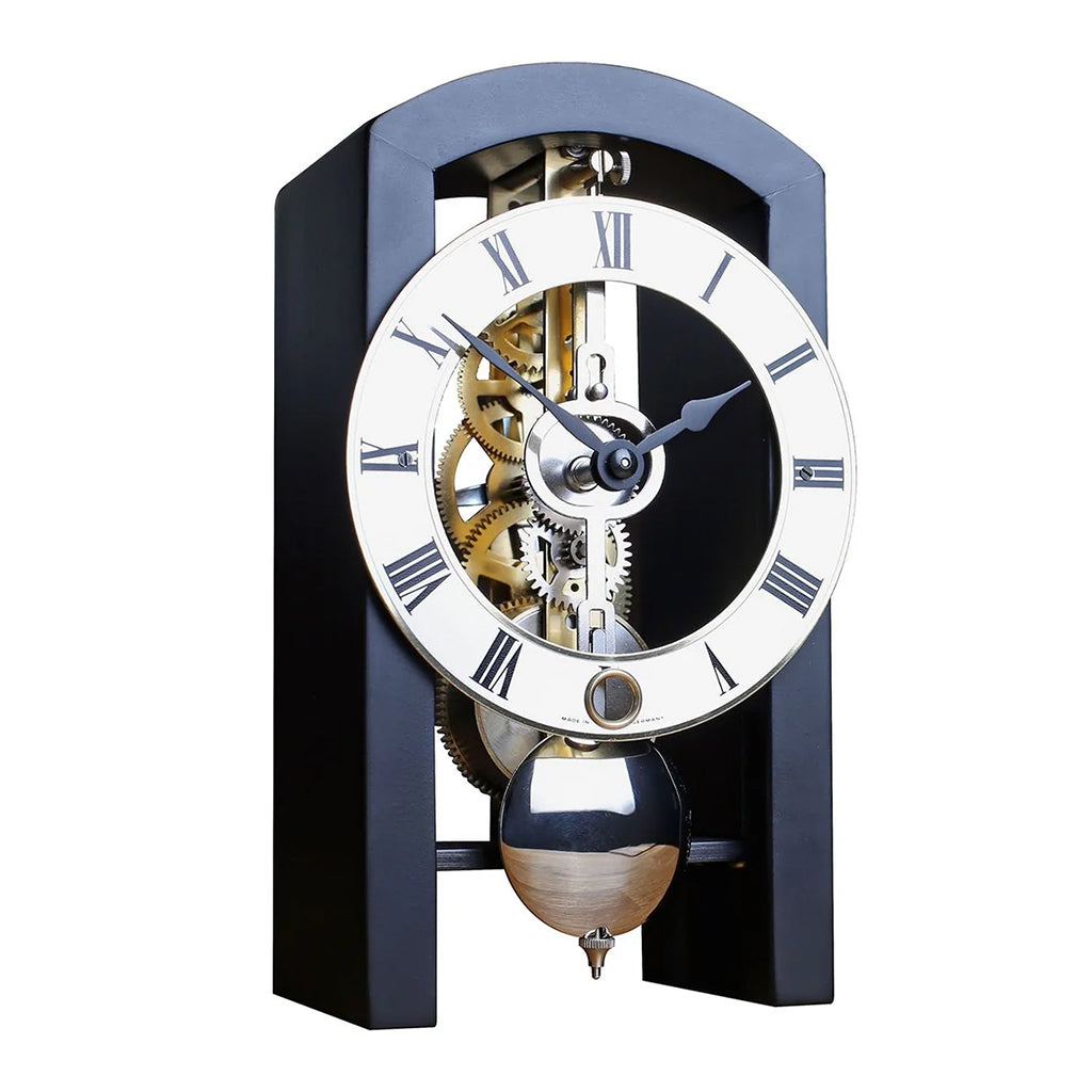 Hermle Patterson Table Clock in Black - Premier Clocks