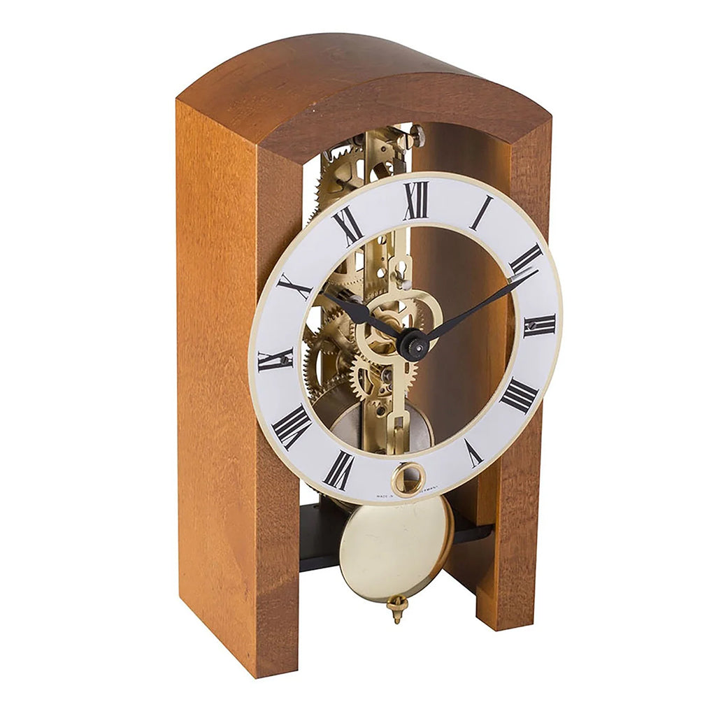 Hermle Patterson Table Clock in Light Cherry - Premier Clocks