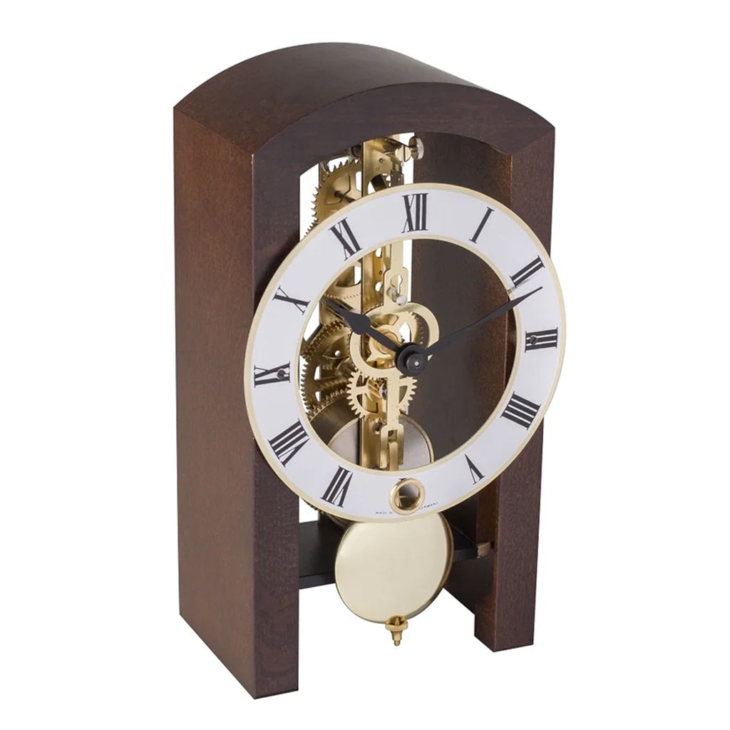 Hermle Patterson Table Clock in Walnut