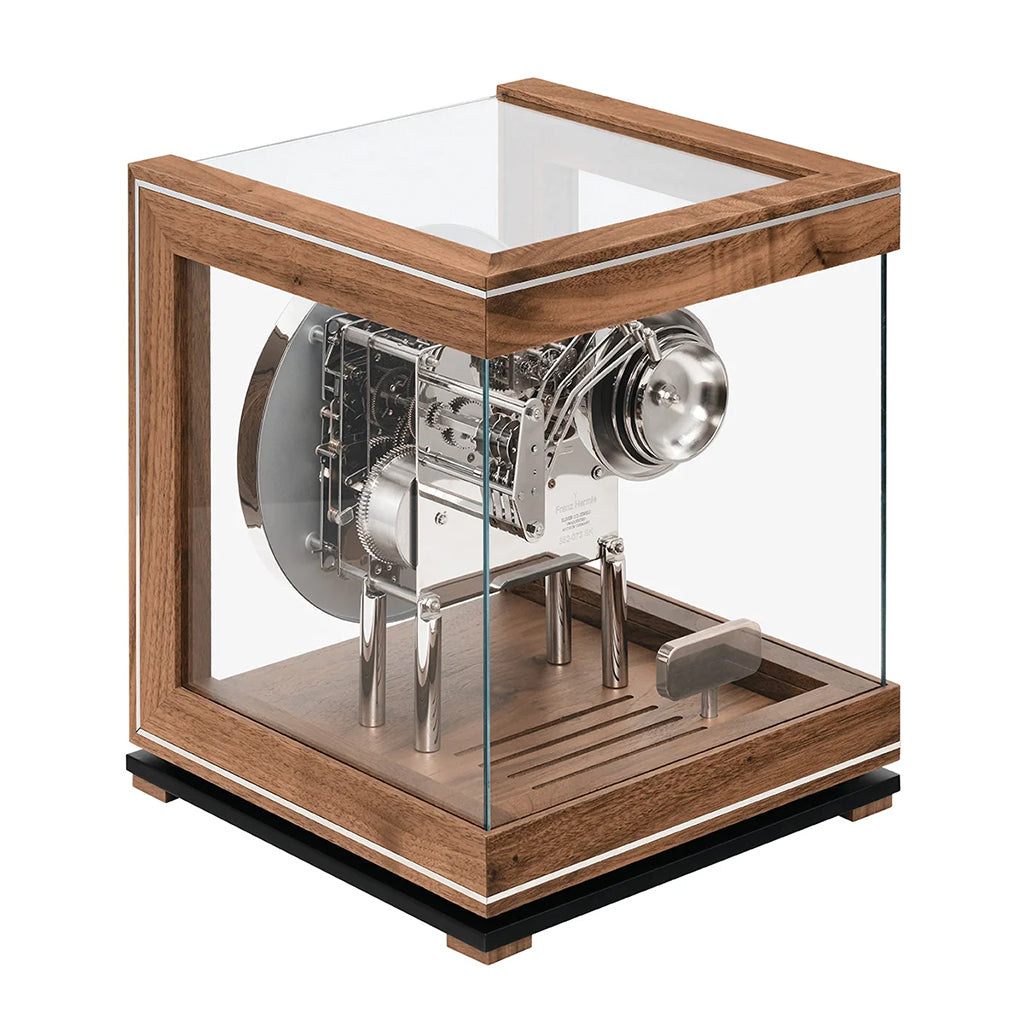 Hermle Perpetual Calendar Mantel Clock in Walnut (Limited Edition) - Premier Clocks