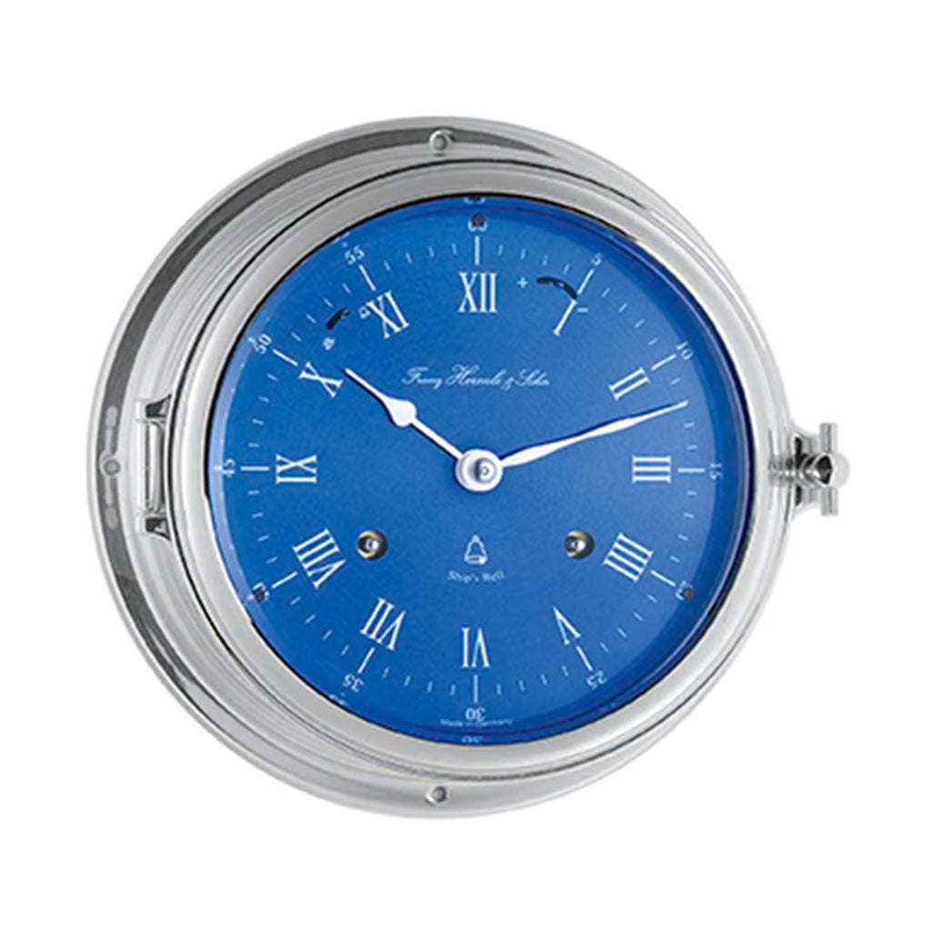 Hermle Royal Fortune Wall Clock with a blue dial - Premier Clocks