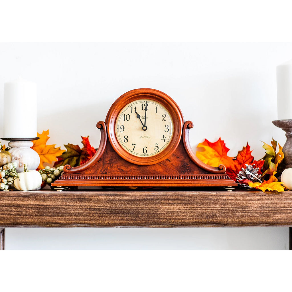 Hermle Scottsville Mantel Clock in Cherry | Premier Clocks