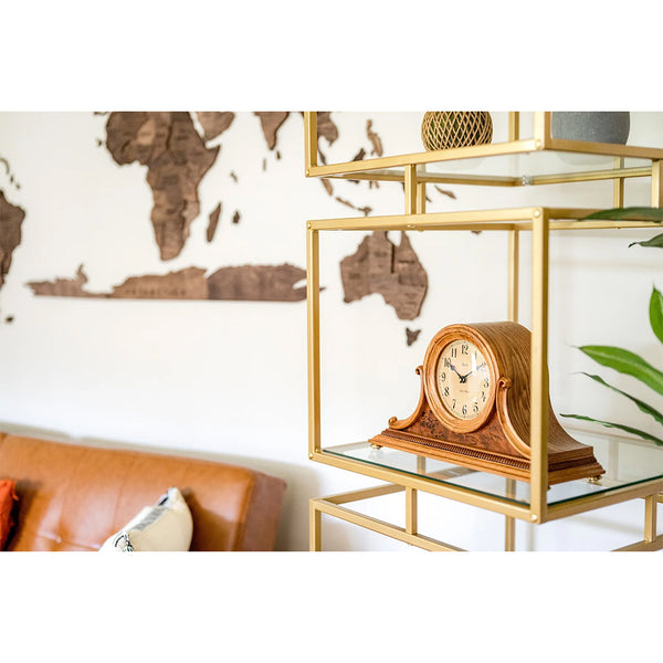 Hermle Scottsville Mantel Clock in Oak | Premier Clocks