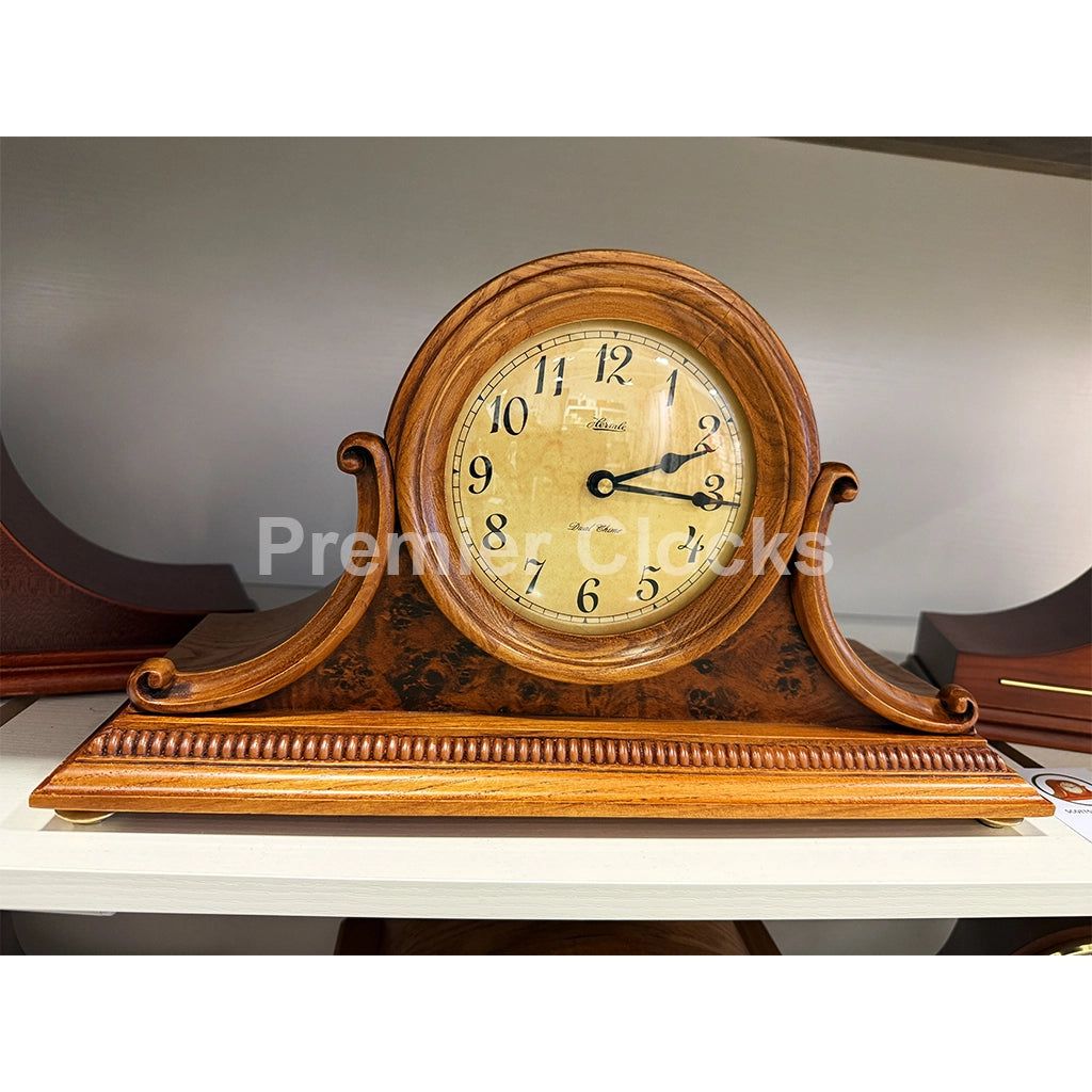 Hermle Scottsville Mantel Clock in Oak - Premier Clocks