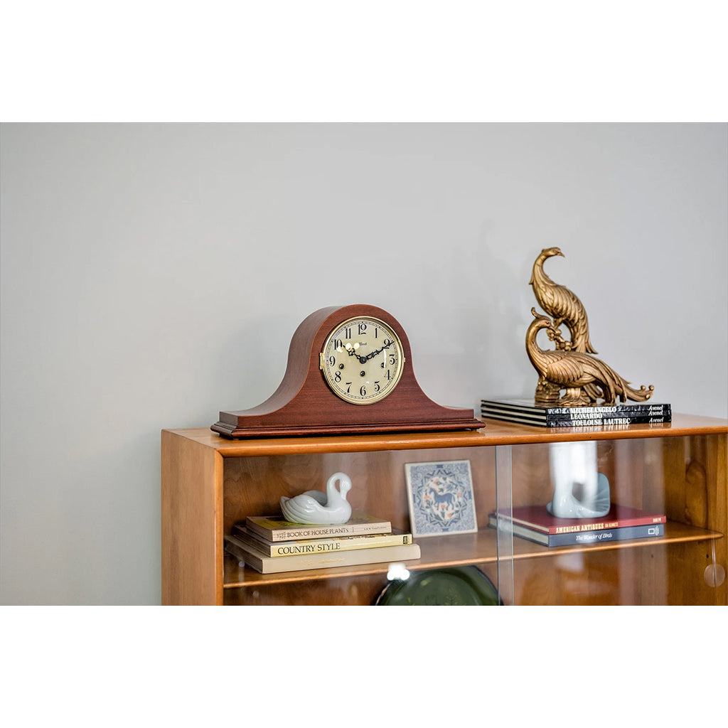 Hermle Sweet Briar Mantel Clock in Cherry in interior decor - Premier Clocks