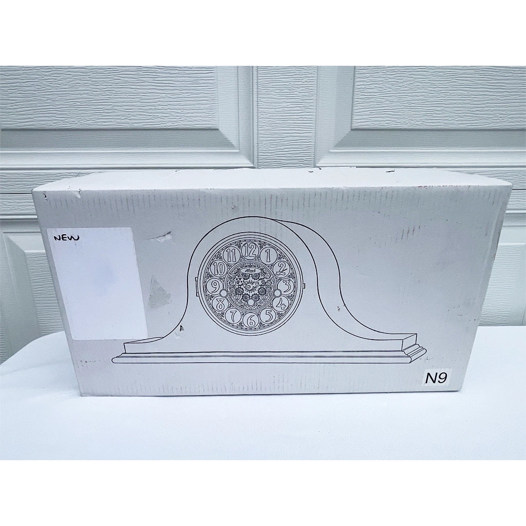 Hermle Sweet Briar Quartz Mantel Clock in Cherry real photo of the box - Premier Clocks