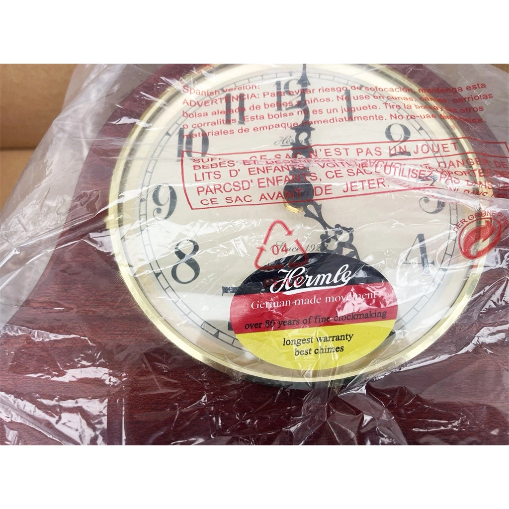 Hermle Sweet Briar Quartz Mantel Clock in Cherry real photo - made in Germany - Premier Clocks