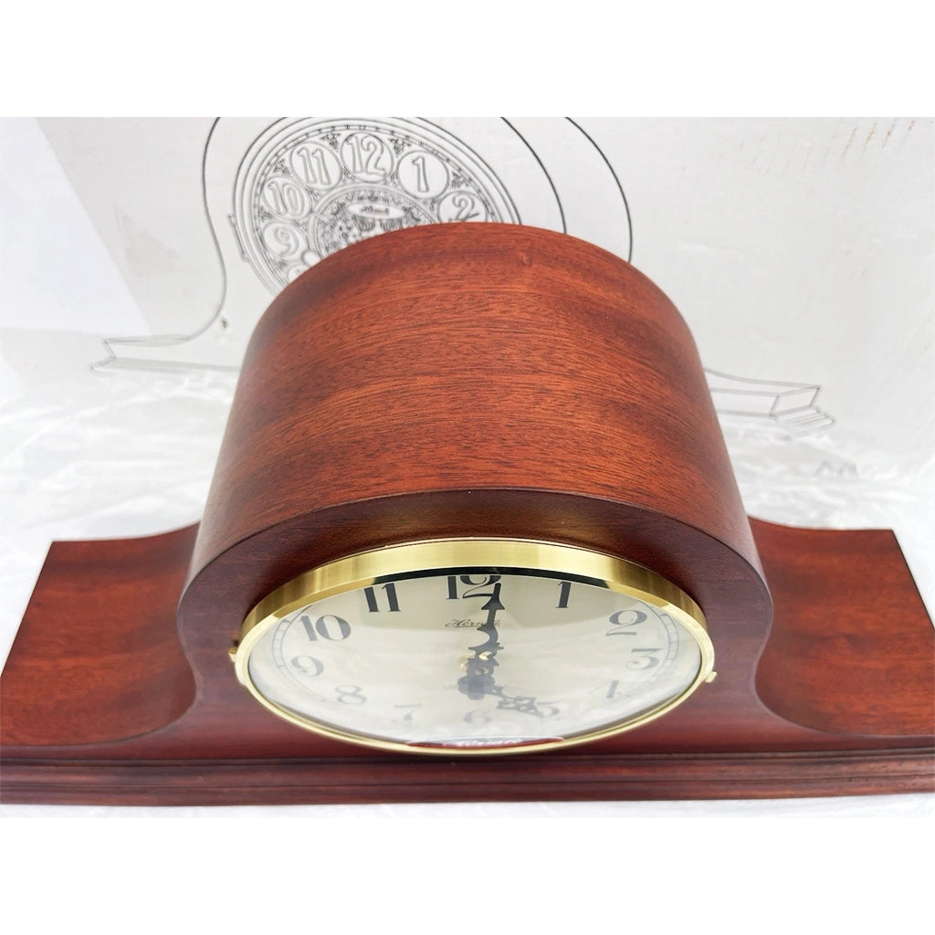 Hermle Sweet Briar Quartz Mantel Clock in Cherry real photo of the top - Premier Clocks