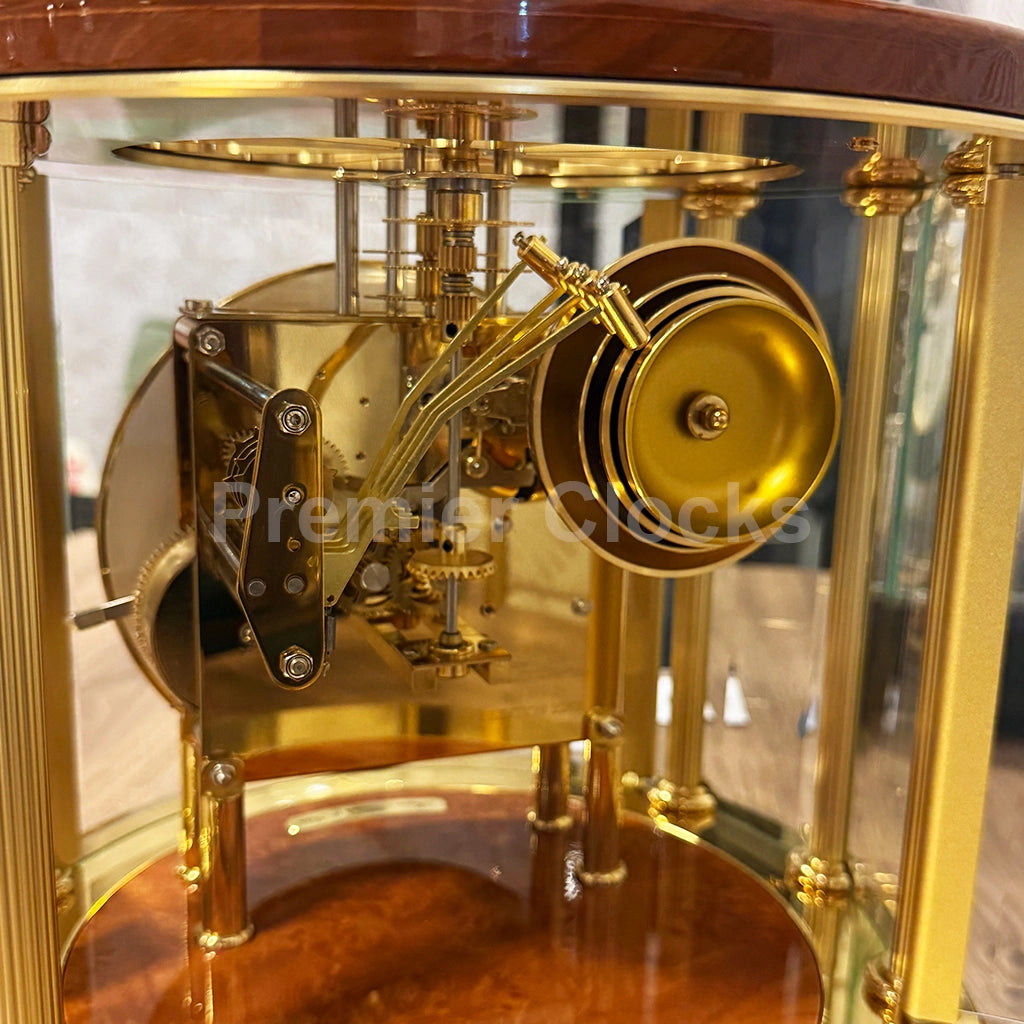 Hermle Tellurium Mantel Clock in Light Cherry - Premier Clocks