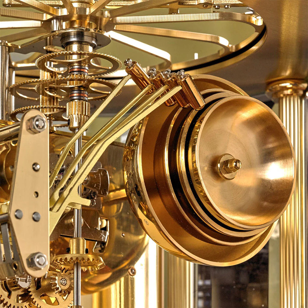 Hermle Tellurium Tourbillon Mantel Clock chimes - Premier Clocks