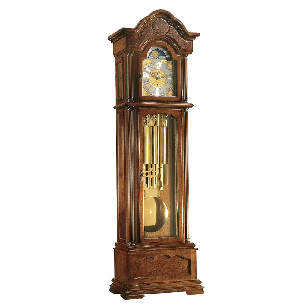 Hermle Temple Grandfather Clock in Walnut - Premier Clocks