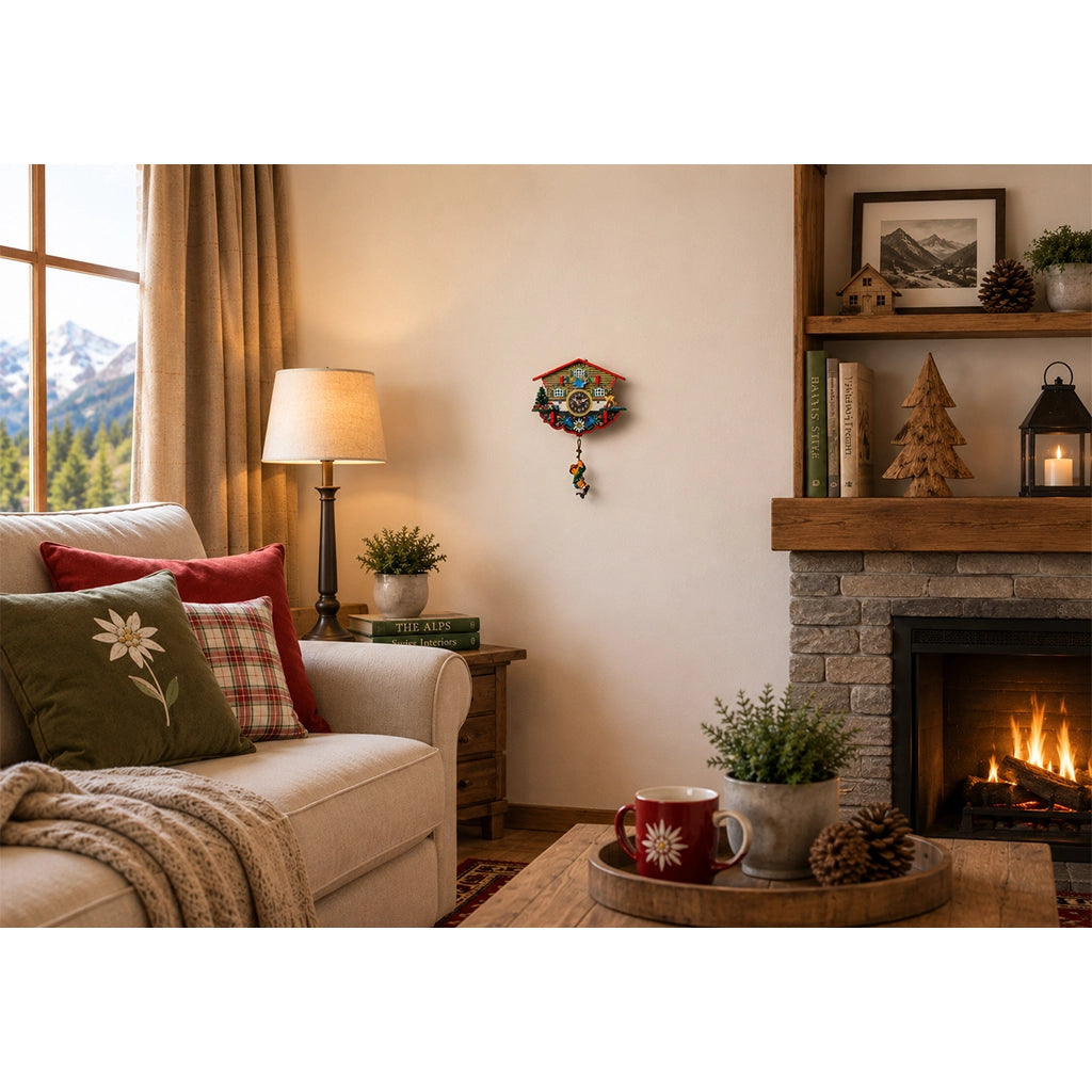 Hermle Wulfric Cuckoo Clock in interior design - Premier Clocks