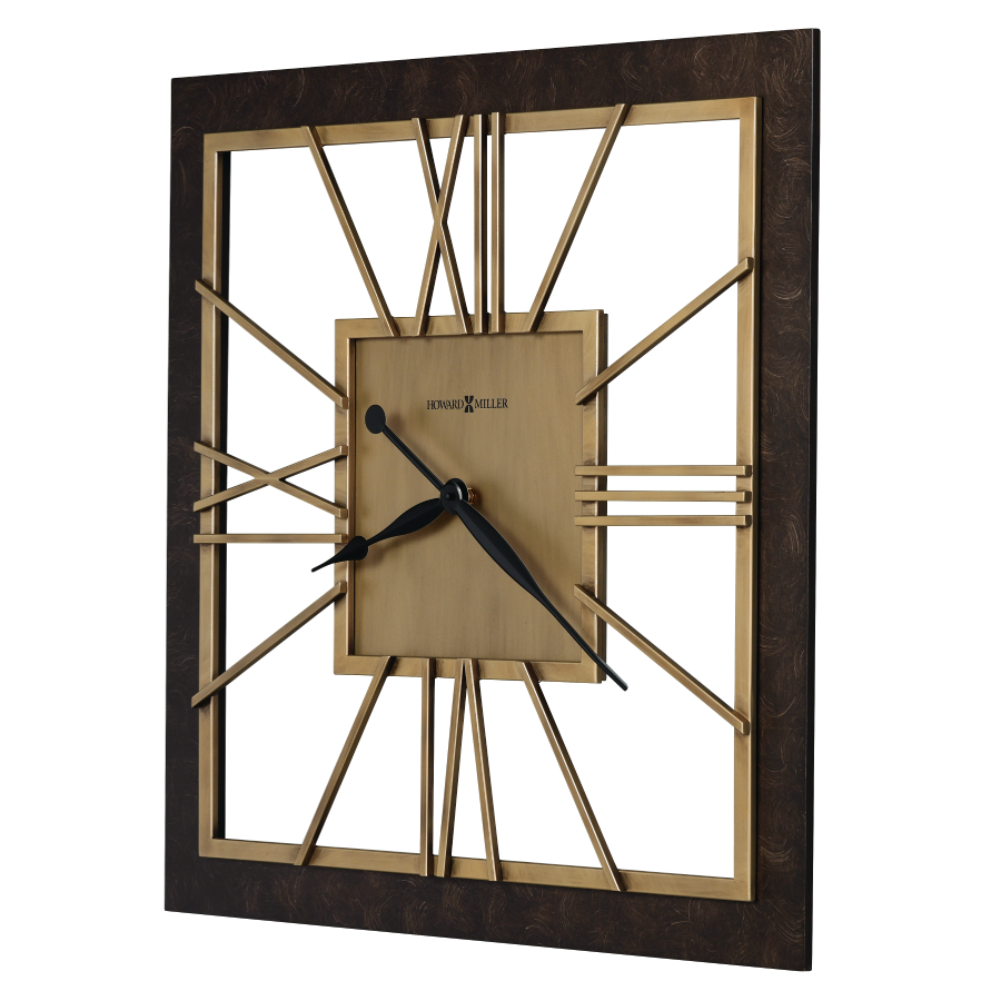 Howard Miller Amara Wall Clock 625794 angle - Premier Clocks