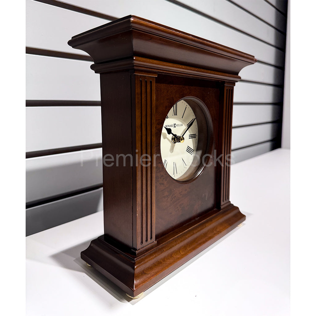 Howard Miller Andover Mantel Clock 635171 real photo of the side - Premier Clocks