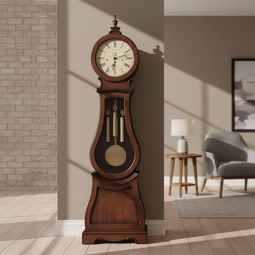 Howard Miller Arendal Grandfather Clock 611005 in living room decor - Premier Clocks
