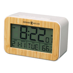 Howard Miller Bamboo Box Alarm Clock 645844 | Desk & Shelf Clocks
