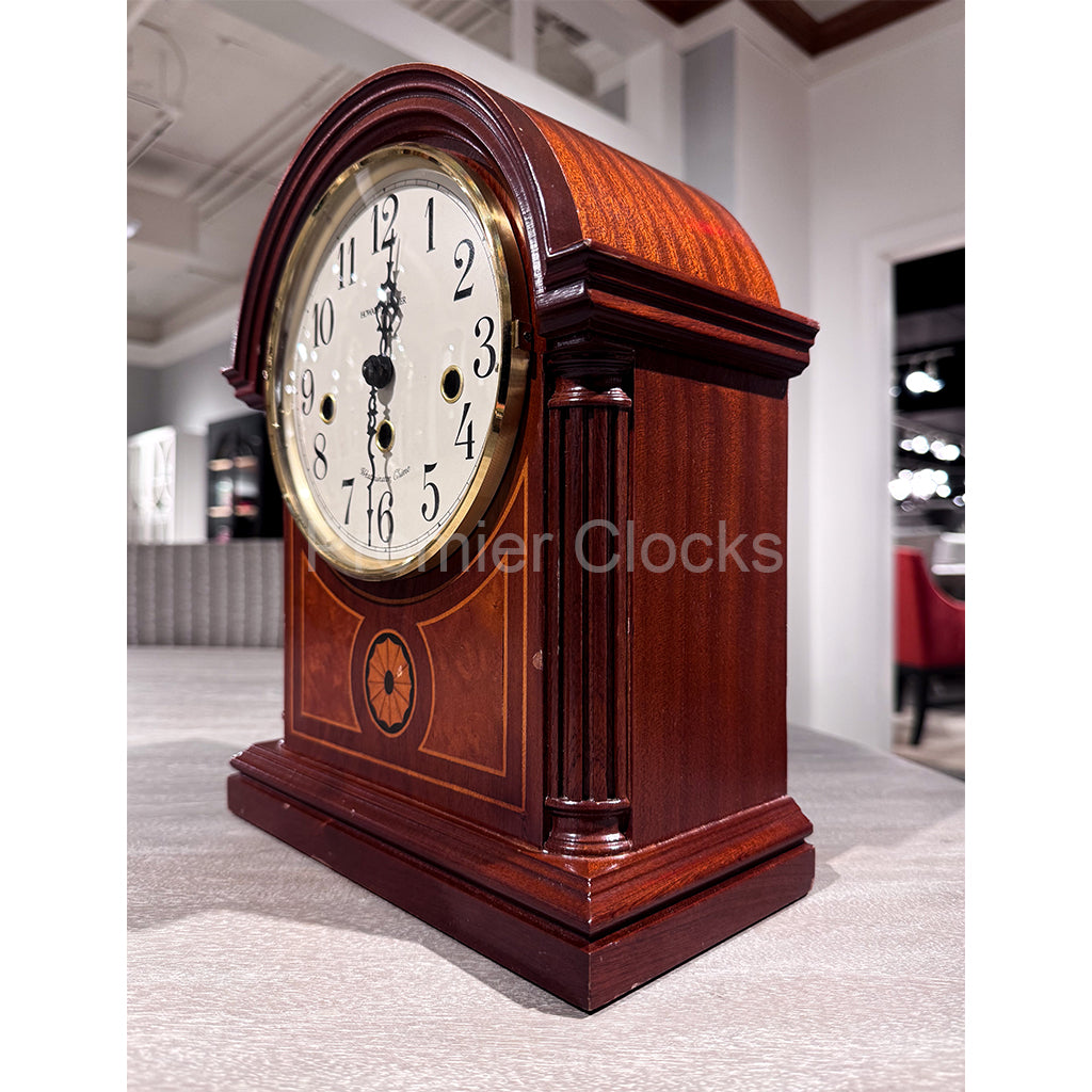 Howard Miller Barrister Mantel Clock 613180 real photo of the side - Premier Clocks