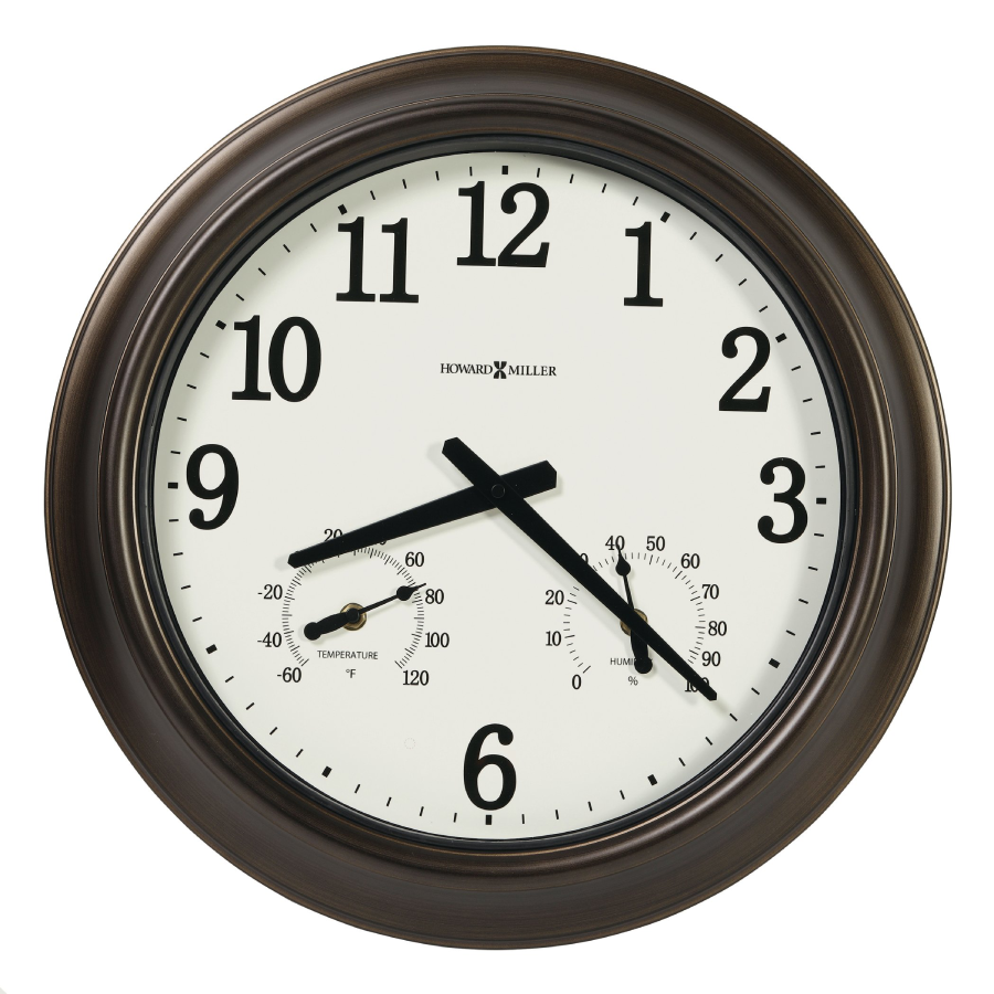 Howard Miller Bay Shore Outdoor Wall Clock 625675 - Premier Clocks