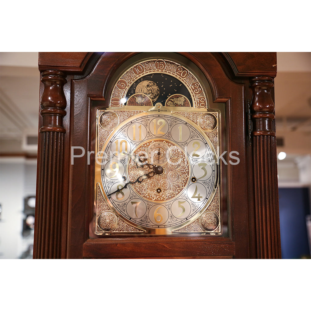Howard Miller Benjamin Grandfather Clock 610983 real photo of the dial - Premier Clocks